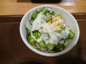 キムチ牛丼ミニオクラサラダセット